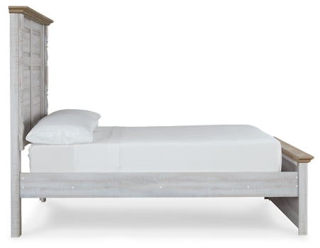 Haven Bay Full Panel Bed with Mirrored Dresser, Chest and 2 Nightstands - furniture place usa