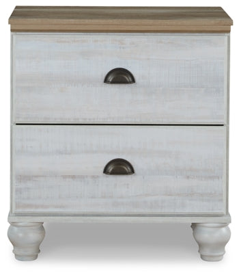 Haven Bay Queen Panel Storage Bed with Mirrored Dresser, Chest and 2 Nightstands - furniture place usa