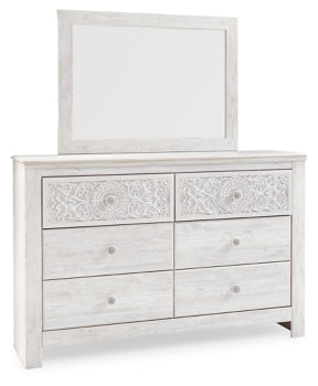 Paxberry Dresser and Mirror - furniture place usa