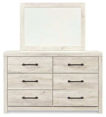 Cambeck Queen Panel Bed with 4 Storage Drawers with Mirrored Dresser, Chest and Nightstand - furniture place usa