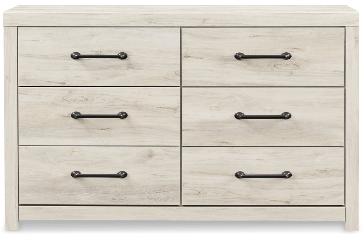 Cambeck King/California King Upholstered Panel Headboard with Dresser - furniture place usa