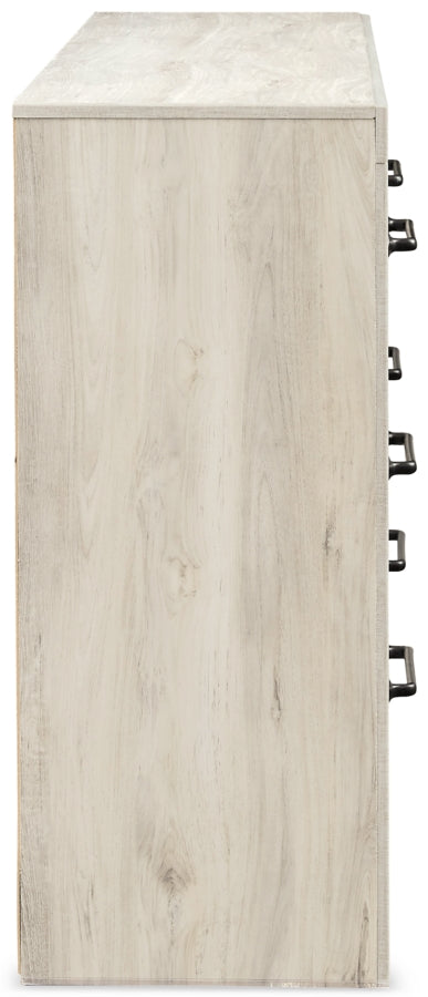 Cambeck King/California King Upholstered Panel Headboard with Dresser - furniture place usa