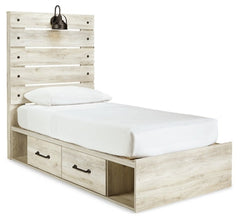 Cambeck Queen Panel Bed with 2 Storage Drawers - furniture place usa