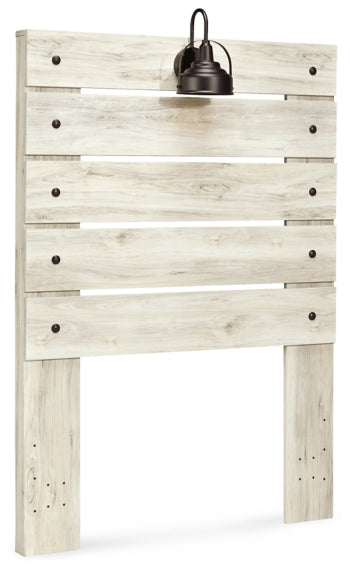Cambeck Twin Panel Headboard Bed with Mirrored Dresser and Chest - furniture place usa