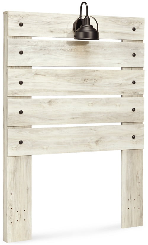 Cambeck Twin Panel Headboard Bed with Mirrored Dresser - furniture place usa