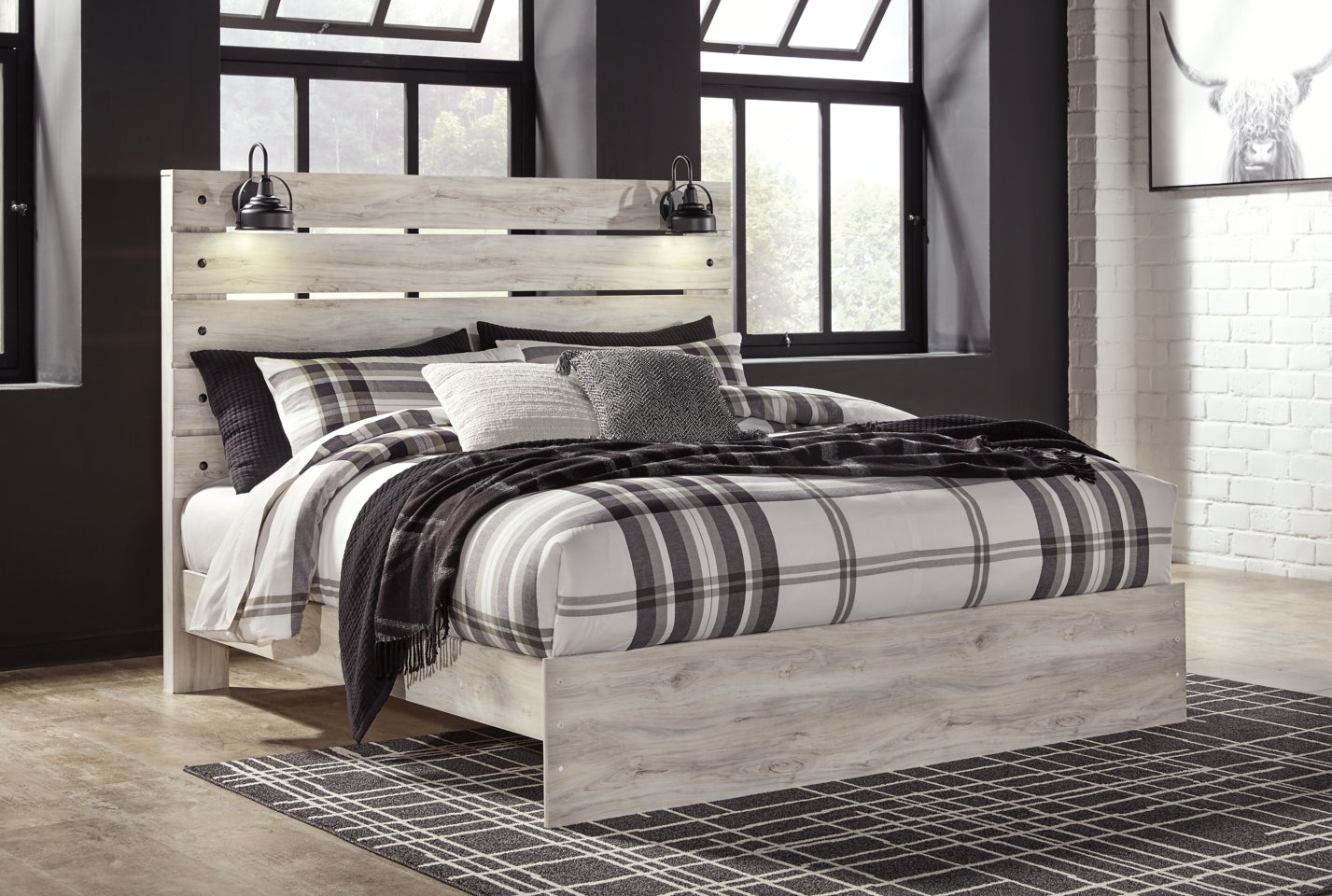 Cambeck King Panel Bed with 2 Storage Drawers with Dresser - PKG003043 - furniture place usa