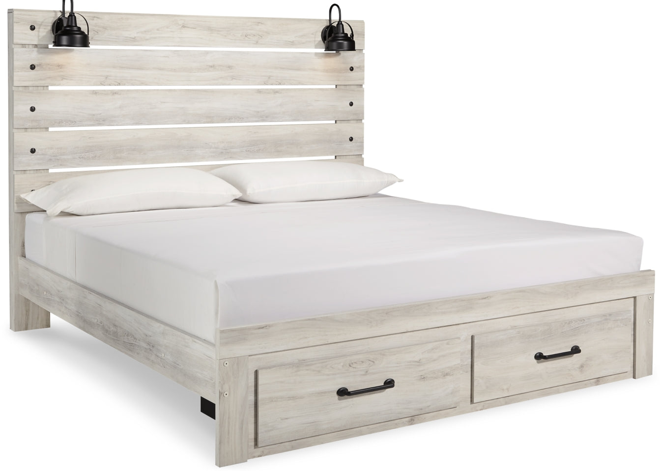 Cambeck King Panel Bed with 2 Storage Drawers with Dresser - PKG003043 - furniture place usa