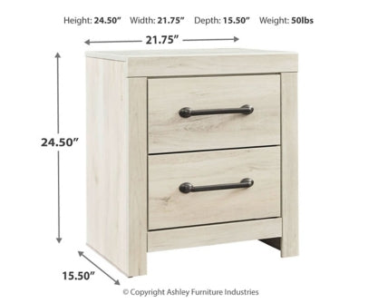 Cambeck King Panel Bed with Mirrored Dresser and Nightstand - furniture place usa