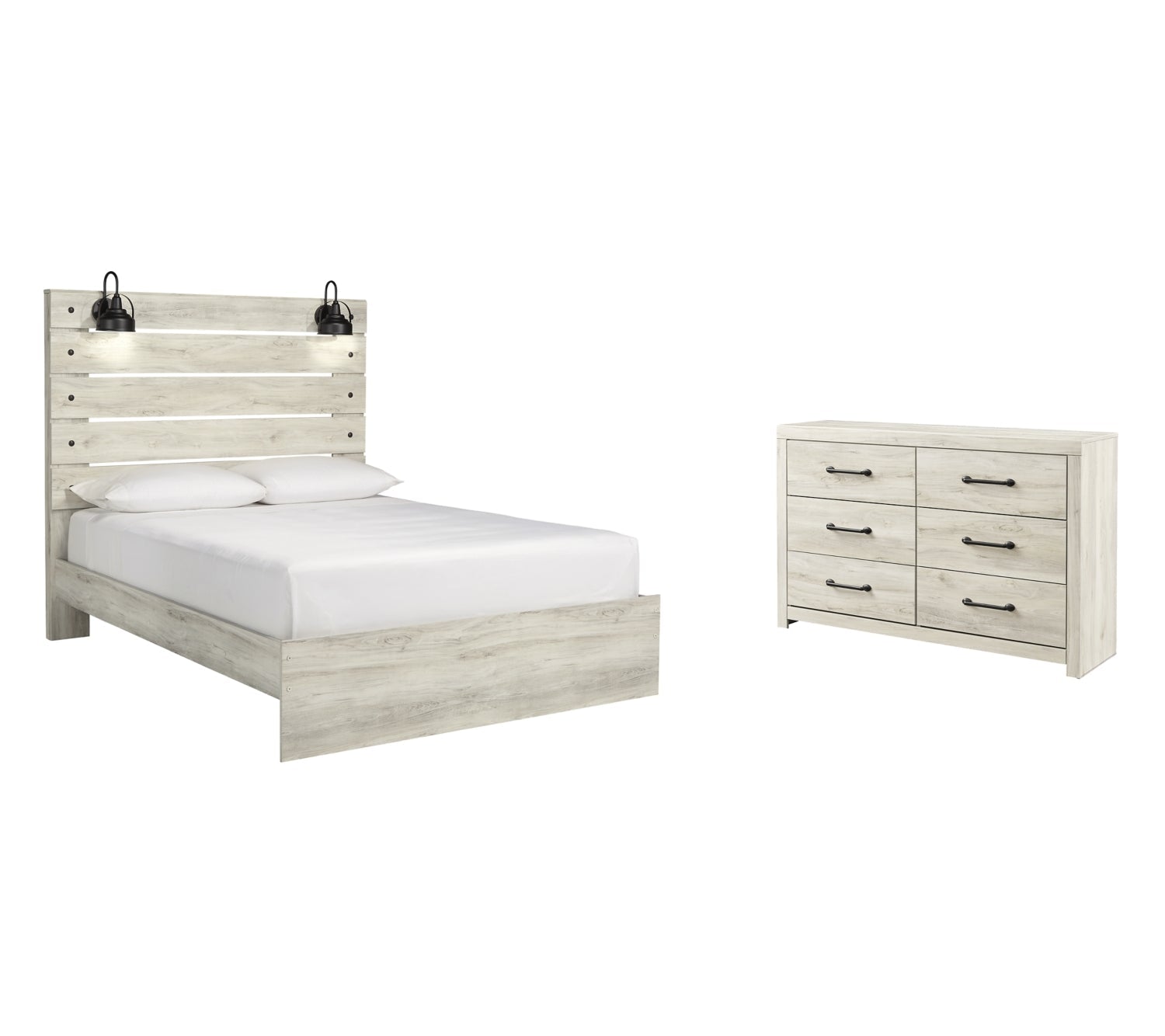 Cambeck King Panel Bed with Dresser - furniture place usa
