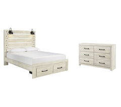 Cambeck King Panel Bed with 2 Storage Drawers with Dresser - PKG003043 - furniture place usa