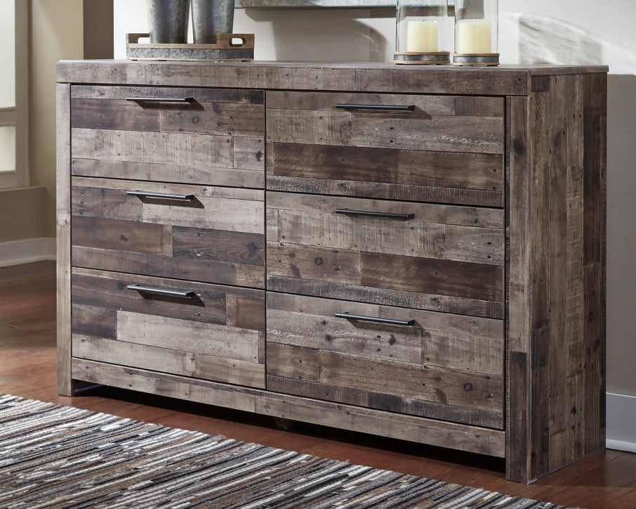 Derekson King Panel Bed with 6 Storage Drawers with Dresser - furniture place usa