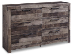 Derekson Queen Panel Bed with Dresser - furniture place usa