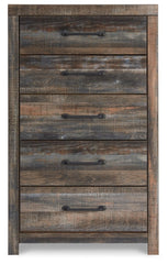 Drystan Full Bookcase Bed with 4 Storage Drawers with Mirrored Dresser, Chest and 2 Nightstands - furniture place usa