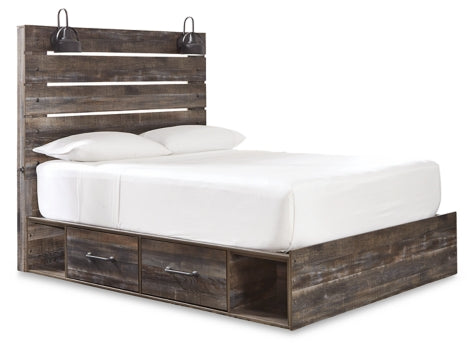 Drystan Queen Panel Bed with 4 Storage Drawers - furniture place usa