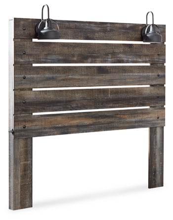 Drystan Queen Panel Headboard Bed with Mirrored Dresser, Chest and 2 Nightstands - furniture place usa