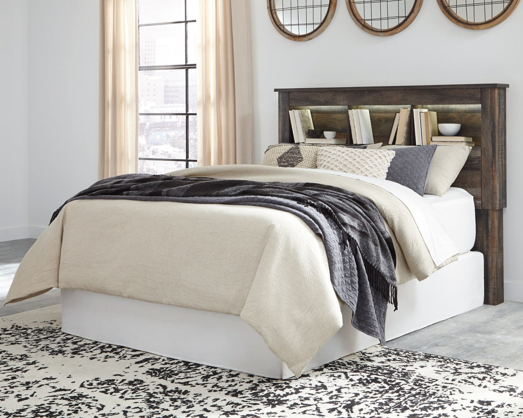 Drystan Queen Bookcase Headboard - furniture place usa