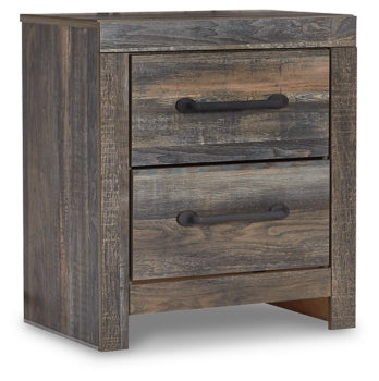 Drystan King Panel Headboard Bed with Mirrored Dresser and 2 Nightstands - furniture place usa