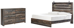 Drystan King Panel Bed with Dresser - furniture place usa