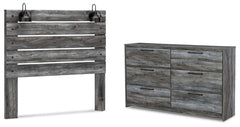 Baystorm Queen Panel Headboard with Dresser - furniture place usa