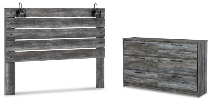 Baystorm King Panel Headboard with Dresser - furniture place usa