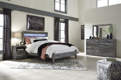 Baystorm Queen Panel Bed with Mirrored Dresser and Nightstand - PKG014143 - furniture place usa