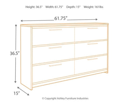 Baystorm Twin Panel Bed with Dresser - furniture place usa