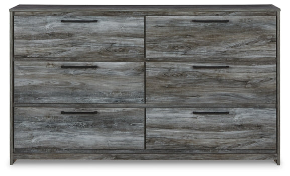 Baystorm Queen Panel Headboard with Mirrored Dresser - furniture place usa