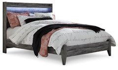 Baystorm Queen Panel Bed with Mirrored Dresser and Nightstand - PKG014143 - furniture place usa