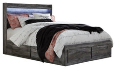 Baystorm Queen Panel Bed with 4 Storage Drawers with Dresser - furniture place usa