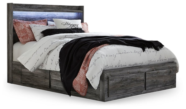 Baystorm Queen Panel Bed with 4 Storage Drawers - furniture place usa
