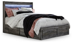 Baystorm Queen Panel Bed with 4 Storage Drawers - furniture place usa