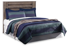 Zelen Queen Panel Headboard with Mirrored Dresser and Nightstand - furniture place usa