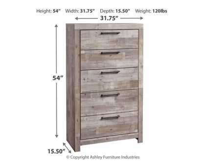 Effie Queen Panel Bed with Mirrored Dresser, Chest and Nightstand - furniture place usa