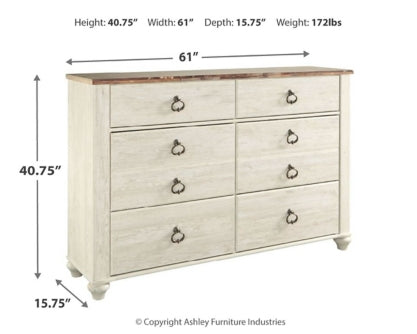 Willowton Dresser - furniture place usa