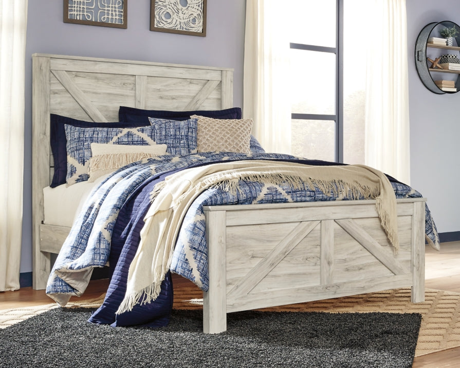 Bellaby Queen Crossbuck Panel Bed - furniture place usa