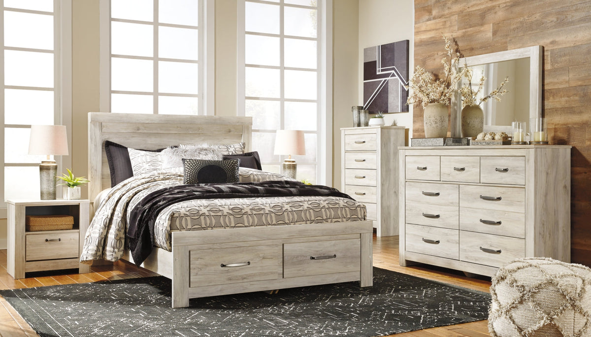 Bellaby Queen Platform Bed with 2 Storage Drawers - furniture place usa
