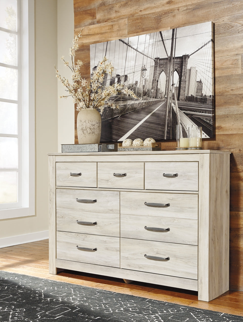 Bellaby Queen Panel Headboard Bed with Dresser - furniture place usa