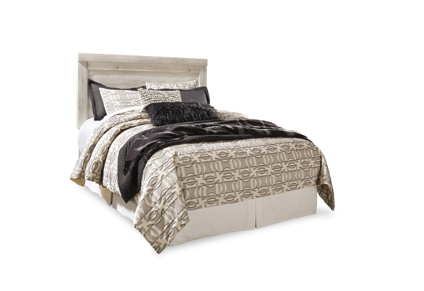 Bellaby Queen Panel Headboard Bed with Mirrored Dresser and 2 Nightstands - furniture place usa
