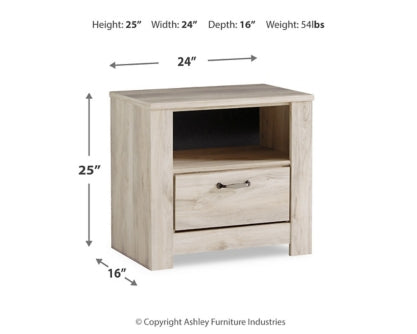 Bellaby Queen Panel Bed with 2 Nightstands - furniture place usa