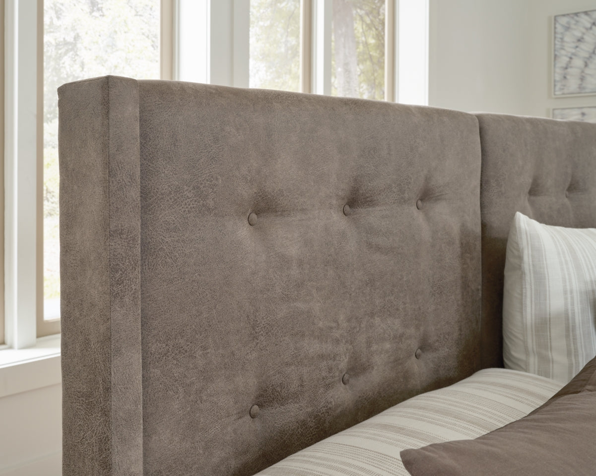Wittland King Upholstered Panel Bed - furniture place usa