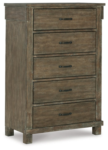 Shamryn King Panel Bed with Mirrored Dresser, Chest and Nightstand - furniture place usa
