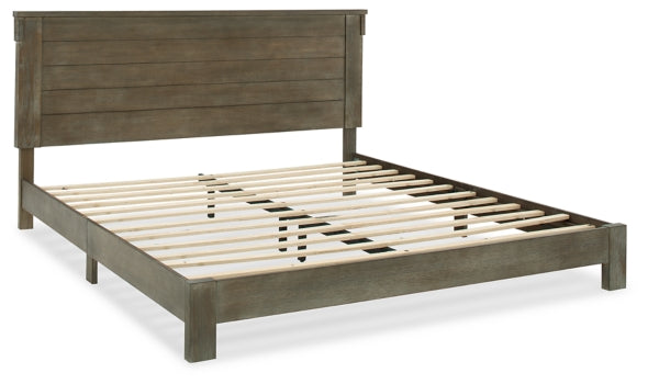 Shamryn King Panel Bed with Mirrored Dresser and Chest - furniture place usa