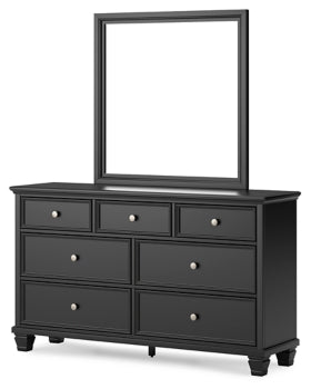 Lanolee Dresser and Mirror - furniture place usa