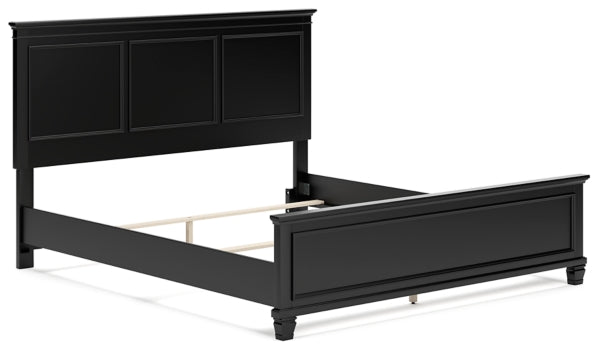 Lanolee California King Panel Bed - furniture place usa