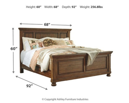 Flynnter Queen Panel Bed with Dresser - furniture place usa