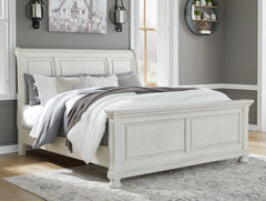 Robbinsdale Queen Sleigh Bed - furniture place usa
