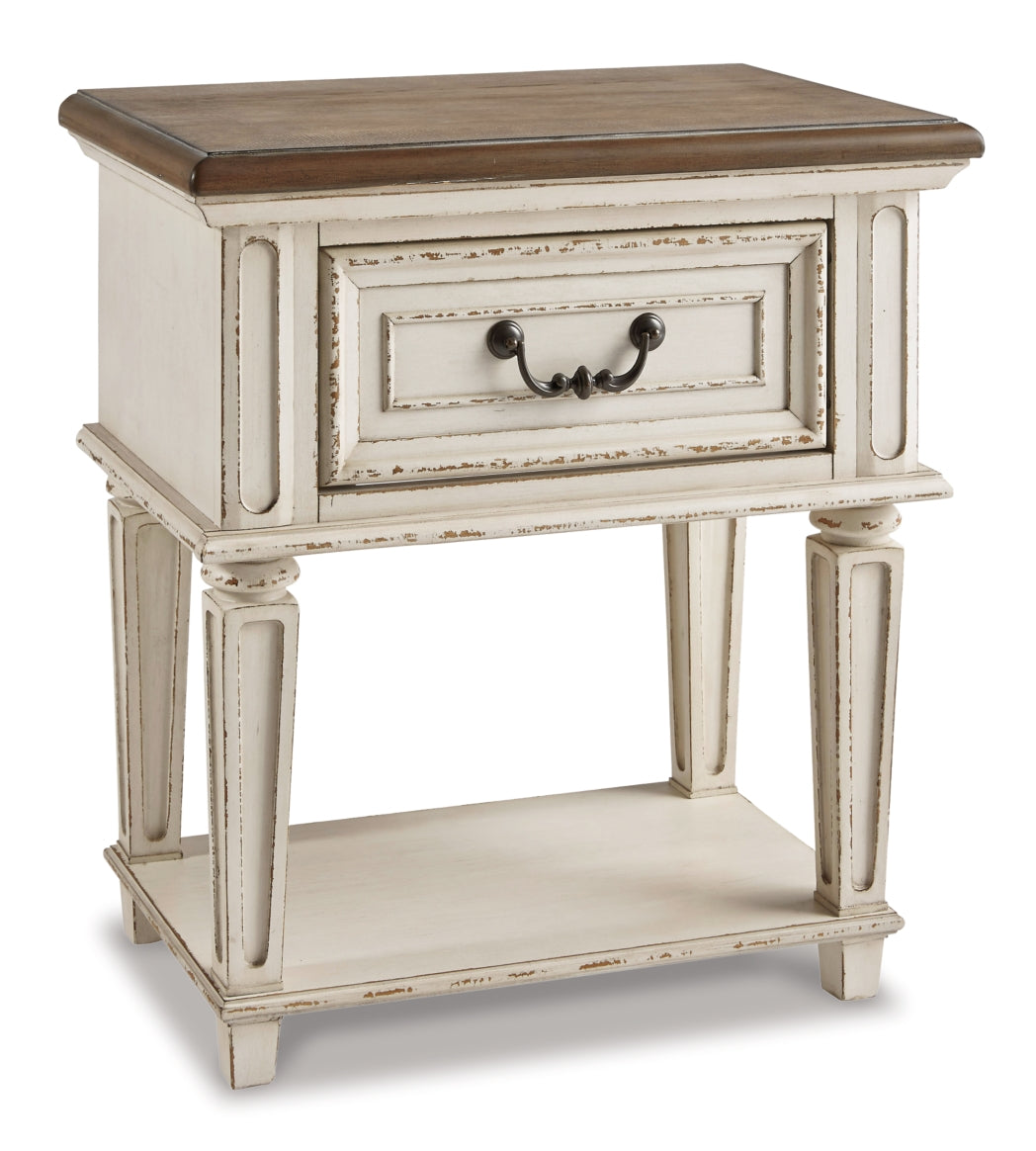 Realyn Full Panel Bed with Mirrored Dresser, Chest and Nightstand - furniture place usa