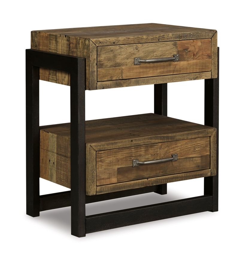 Sommerford Queen Panel Bed with Mirrored Dresser and 2 Nightstands - furniture place usa
