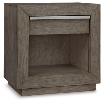 Anibecca Queen Upholstered Panel Bed with Mirrored Dresser and 2 Nightstands - furniture place usa