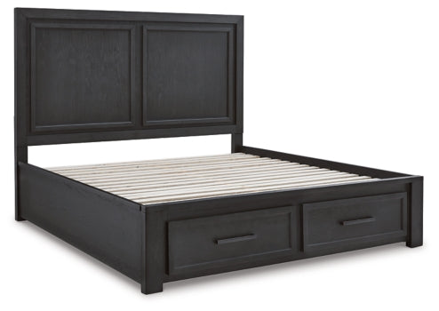 Foyland Queen Panel Storage Bed - furniture place usa